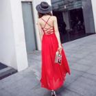 Cross Back Strappy Maxi Sundress