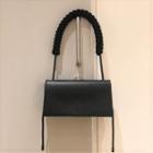 Woven Strap Handbag Black - One Size
