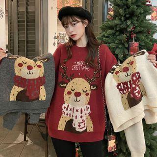 Christmas Deer Knit Sweater