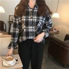 Check Long-sleeve Loose-fit Shirt