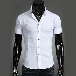Short-sleeve Slim-fit Shirt