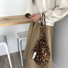 Leopard Print Drawstring Shoulder Bag Leopard - Brown - One Size