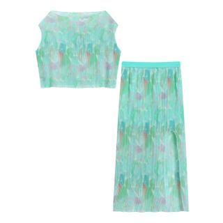 Tie Dye Tank Top / Midi Pencil Skirt