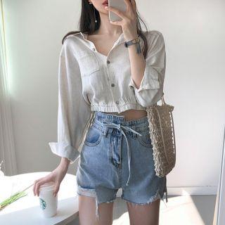 Crop Button Top As Shown In Figure - One Size