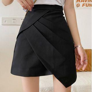 Asymmetrical Ruched Skort