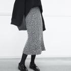 Wool Mermaid Midi Skirt