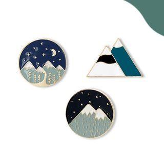 Alloy Mountain Brooch