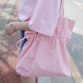 Plain Canvas Drawstring Shopper Bag