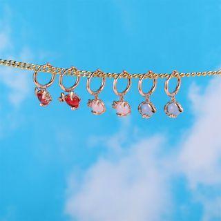 Rhinestone Animal Hoop Drop Earring (various Designs)