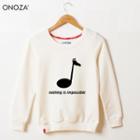 Long-sleeve Fleece-lined Printed Pullover