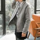 Quilted-lining Baseball Jacket
