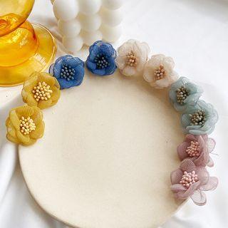 Mesh Flower Earring