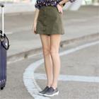 Button-front A-line Skort