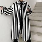 Striped Long Shirt Stripes - Black & White - One Size