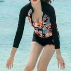 Couple Matching Swim Tank Top / Zip-up Top / Bottom / Leggings / Shorts / Set