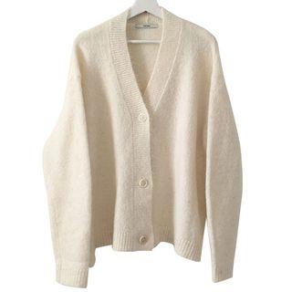 Puff-sleeve Cardigan / Mini Skirt