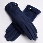 Faux-suede Fleece-lined Gloves