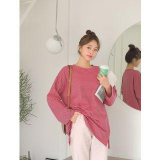 Oversized Stripe Cotton T-shirt