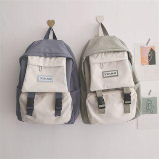 Applique Two-tone Crossbody Bag