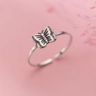 925 Sterling Silver Butterfly Open Ring S925 Silver Ring - Silver - One Size