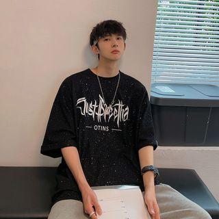 Hip-hop Lettering Short-sleeve Top