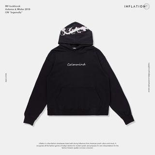 Plum Blossom-embroidered Hooded Pullover