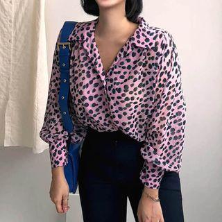 Animal Pint Shirt / Wide-leg Pants