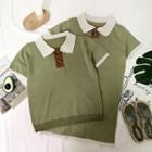 Short-sleeve Knit Polo Shirt / Shift Dress