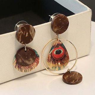 Printed Drop Earrings