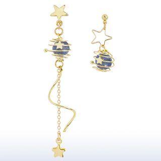 Asymmetric Planet Drop Earring