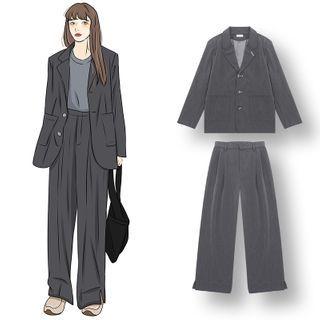 Blazer / Straight-cut Pants