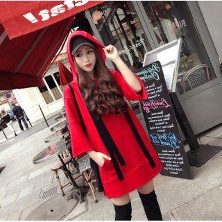 3/4-sleeve Sweatshirt Dress