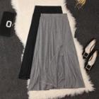 Slitted A-line Skirt