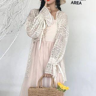 Puff-sleeve Cutout Light Jacket