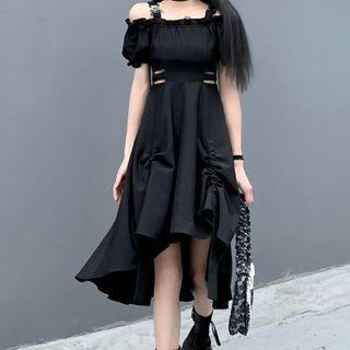 Off-shoulder Cut-out Dress