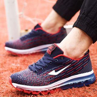 Lace-up Patterned Athlete Sneakers