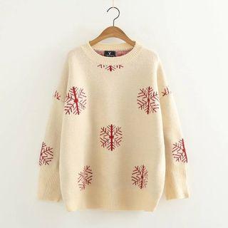 Loose-fit Printed Sweater