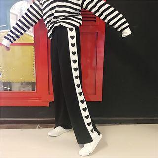 Heart Print Pants