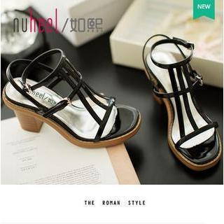 Chunky Heel Strappy Sandals