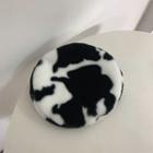 Milk Cow Print Chenille Beret Hat