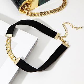 Velvet Chain Choker