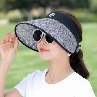 Straw Wide Brim Visor Hat
