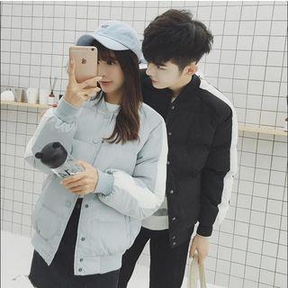 Couple Matching Padded Buttoned Jacket