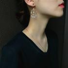 Faux Pearl Dangle Earring 1 Pair - Earrings - Gold - One Size