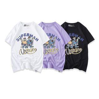 Cartoon Printed Short-sleeve Tee