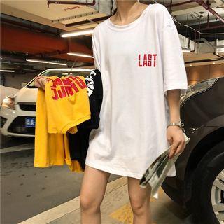 Elbow-sleeve Overszied T-shirt