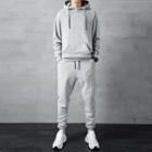 Set: Plain Hoodie + Jogger Sweatpants
