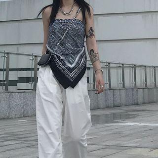 Print Shawl Black - One Size