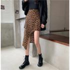 Leopard Asymmetrical Skirt