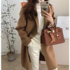 Single-breasted Wool Handmade Coat One Size